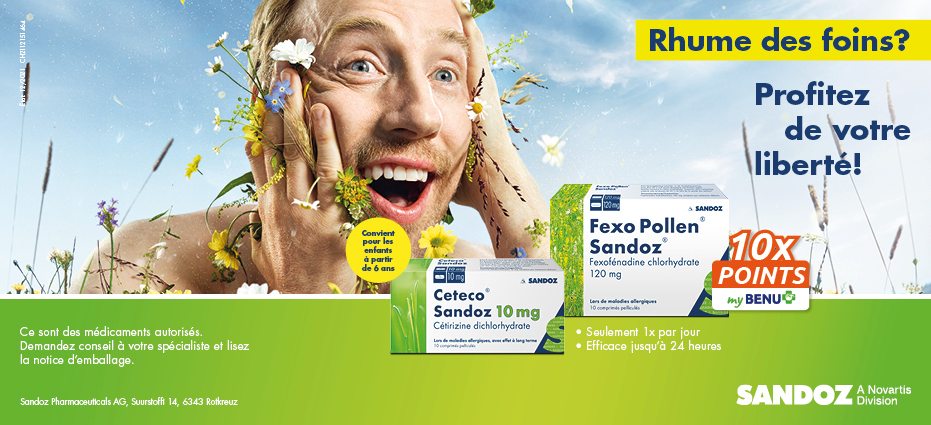Sandoz : Fexo Pollen / Ceteco pas cher
