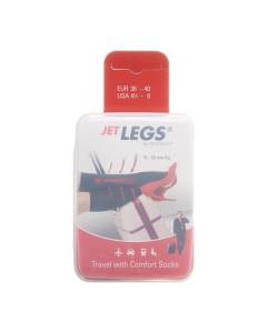 Jet legs travel socks 36-40 black