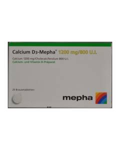 Calcium D3-Mepha 1200/800 Brausetabletten