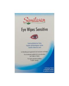 Similasan eye wipes sensitive sach 14 pce