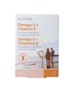 Livsane Omega-3 + Vitamin E Kaps CH Version