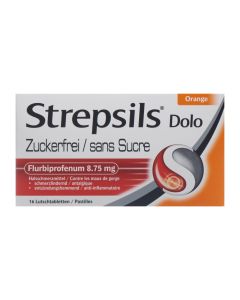 Strepsils (r) dolo, pastilles / strepsils (r) dolo orange, pastilles