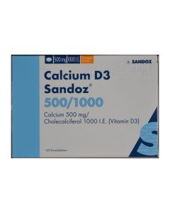 Calcium d3 sandoz (r) 500/1000 comprimés à mâcher
