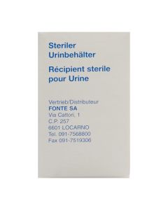 Fonte récipient pour urine 60ml stérile