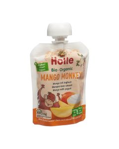 Holle mango monkey pouchy mangue avec yaourt 85 g
