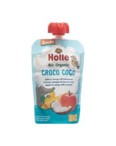 Holle croco coco pouchy pomme mang noix coco