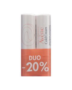 AVENE Cold Cream Duo 20% Lippenstift reichhaltig
