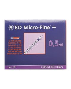 BD MICRO-FINE+ U100 Ins Spr 8mmx0.3mm