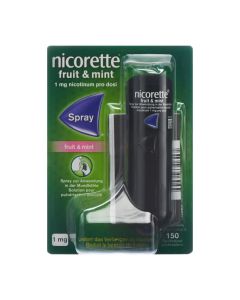Nicorette (r) mint et nicorette (r) fruit & mint solution pour pulvérisation buccale