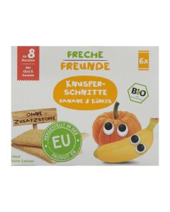 FRECHE FREUNDE Knusper-Schnitte Banane&Kürbis