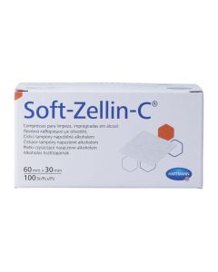 Soft zellin c tampons alcool 60x30mm 100 pce