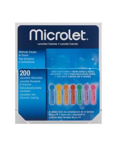 Microlet lancettes de couleur