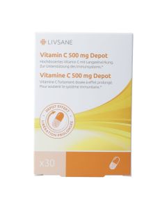 Livsane vitamin c dépôt caps 500 mg ch version