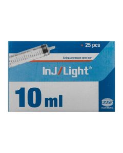 INJ/LIGHT Einwegspritze 10ml 3-teilig 25 Stk