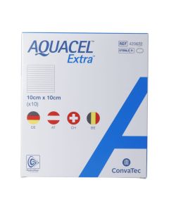 Aquacel extra pansement hydrofiber 4x10cm