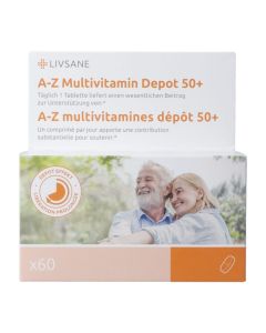 Livsane a-z multivitamines dépôt 50+ cpr