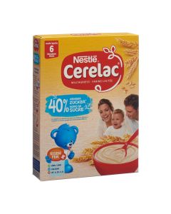 Nestle cerelac farine lactée -40% sucre 6m