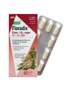 FLORADIX VEGAN Eisen + Vitamin B12 Kaps