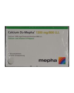 Calcium d3-mepha 1200/800 comprimés effervescents